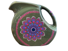 Load image into Gallery viewer, Fiesta By Patricia Degraw ’ Mandala Sage Juice Pitcher Hand Painted Fiesta
