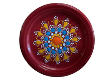 Load image into Gallery viewer, Fiesta By Patricia Degraw ’ Mandala Scarlet Coaster Hand Painted Fiesta
