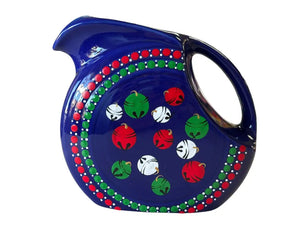 Fiesta By Patricia Degraw ’ Mandala Twilightt Juice Pitcher Hand Painted Jingler Bells Fiesta