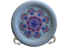 Load image into Gallery viewer, Fiesta By Patricia Degraw ’ Mandala White Coaster Hand Painted Fiesta
