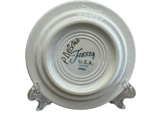 Fiesta By Patricia Degraw ’ Mandala White Coaster Hand Painted Fiesta