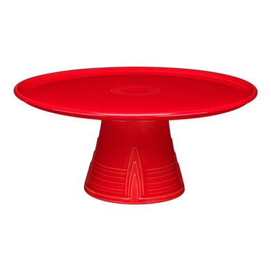 Fiesta Cake Pedestal Plate Scarlet Nib Fiesta