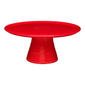 Fiesta Cake Pedestal Plate Scarlet Nib Fiesta