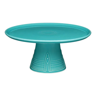 Fiesta Cake Pedestal Plate Turquoise Fiesta