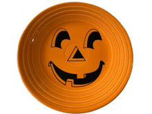 Load image into Gallery viewer, Fiesta Carson Jack O Lantern Pumpkin Face Luncheon Tangerine Fiesta
