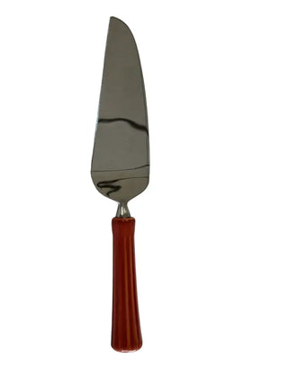 Fiesta Ceramic Handled Cake And Pie Server Stainless Blade Paprika Fiestaware