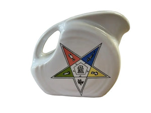 Fiesta China Specialties Eastern Star Masonic Symbol Mini Disk Vhtf