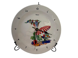 Fiesta China Specialties Sunporch Clock Htf