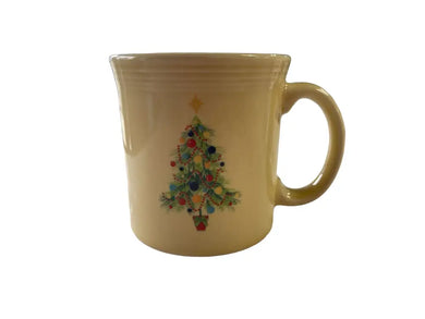 Fiesta Christmas Tree Mug 12 Oz Java Coffee Cup Ivory. Retired Fiesta