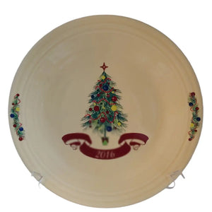 Fiesta Christmas Tree Plate Dinner Dillards Exclusive 2016 Claret