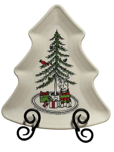 Fiesta Christmas Whimsy Tree Plate Retired Dog Fiesta