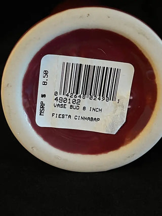 Fiesta Cinnabar Bud Vase Retired Color Fiesta