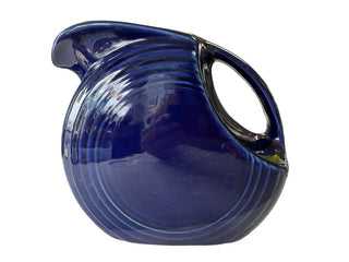Fiesta Cobalt Large Water Pitcher Disk Fiesta