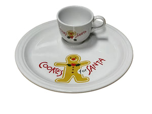 Fiesta Cookies For Santa Set Ginger Bread Man Snack Well Plate P86 Fiesta