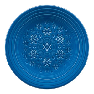 Fiesta Embossed Snowflake Luncheon Lapis P86 Fiesta Current Color