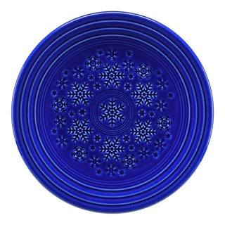 Fiesta Embossed Snowflake Luncheon Plate Twilight Current Color P86