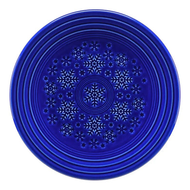 Fiesta Embossed Snowflake Luncheon Plate Twilight Current Color P86