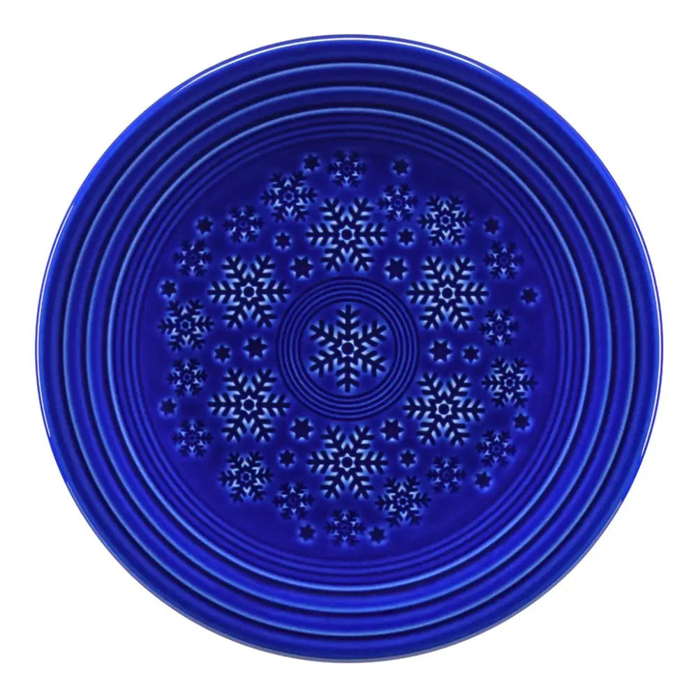 Fiesta Embossed Snowflake Luncheon Plate Twilight Current Color P86