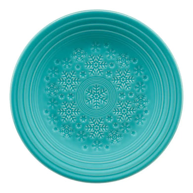 Fiesta Embossed Snowflake Luncheon Turquoise P86 Fiesta