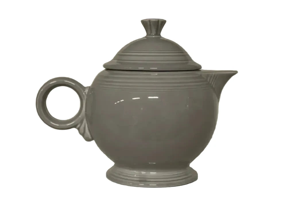 Fiesta Fiestaware LARGE 44 oz Gray Teapot with Lid Retired Color