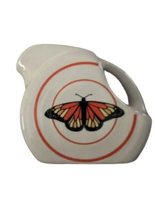 Fiesta Ftcco Conference Exclusive Monarch Butterfly Mini Disc Disk Pitcher Creamer Fiesta