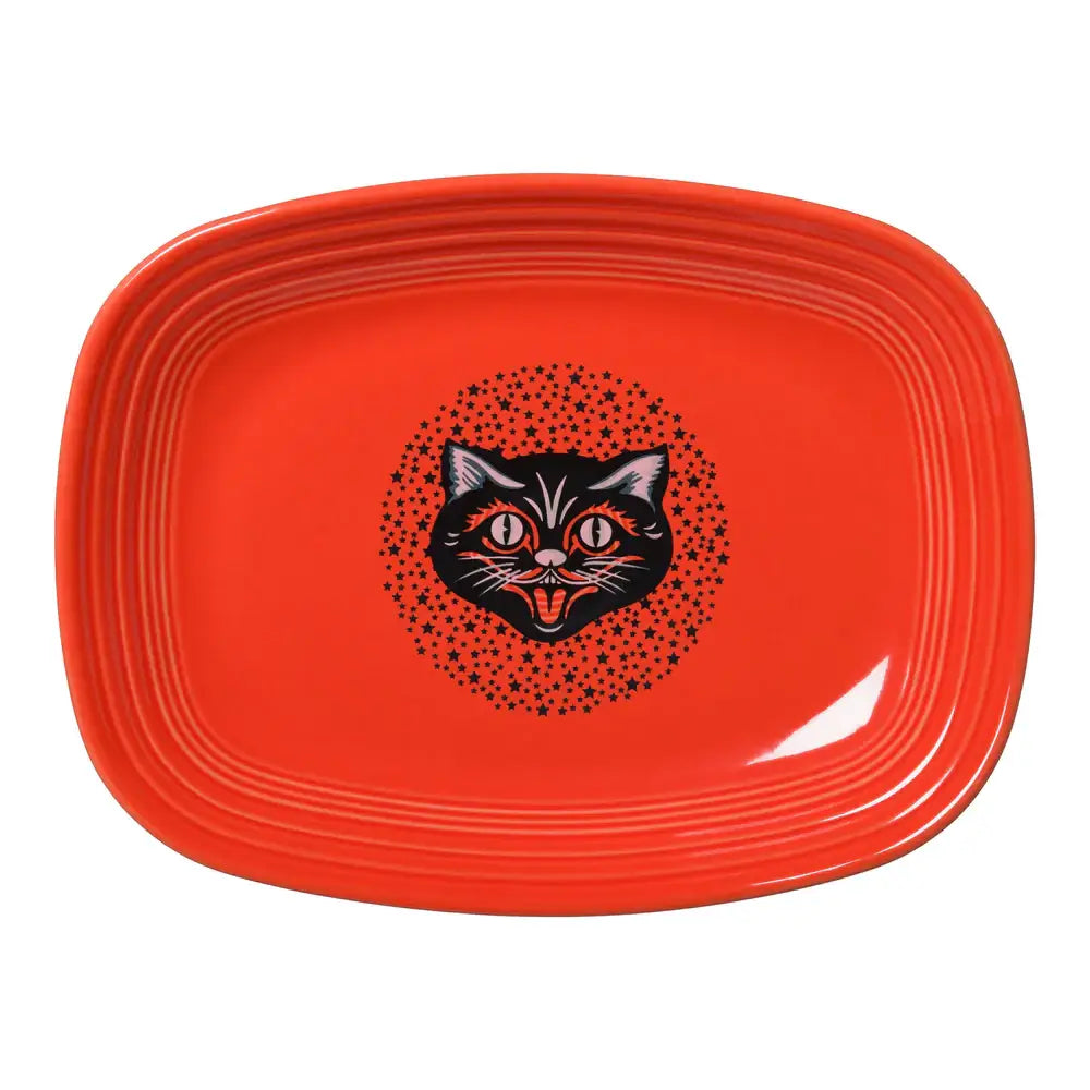 Fiesta Halloween Black Cat Retro Rectangle Fiesta