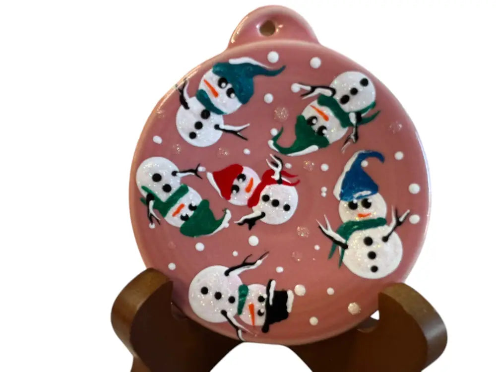 Fiesta Hand Painted Ornament By Patricia Degraw Snowmen Fiesta