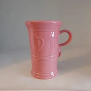 Fiesta Hlc Cappuccino Mug Embossed Icons Retired Rose Fiestaware