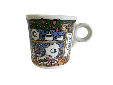 Fiesta Hlc Exclusive Christmas Window Ring Handled Mug White Fiesta