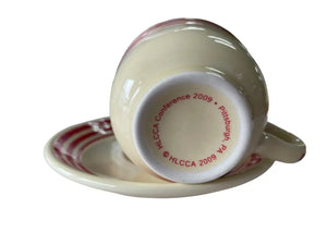 Fiesta Hlcca 2009 Conference Exclusive Cup & Saucer Red Stripe