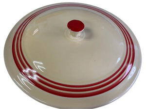 Fiesta Hlcca Exclusive Red Stripes Casserole Fiestaware