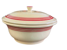 Load image into Gallery viewer, Fiesta Hlcca Exclusive Red Stripes Casserole Fiestaware
