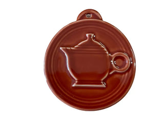 Fiesta Hlcca Paprika Embossed Teapot Fiesta