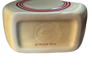 Fiesta Hlcca Red Stripe Mini Disk Pitcher Fiesta