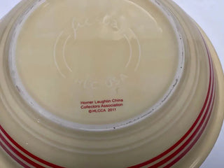 Fiesta Hlcca Red Stripe Pasta Bowl Fiesta