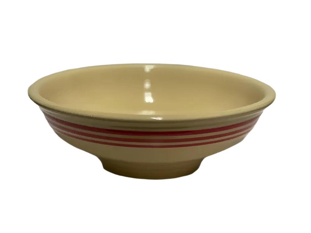 Fiesta Hlcca Red Stripe Pedestal Bowl Fiesta
