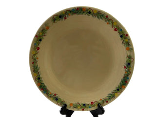 Fiesta Holiday Garland Dinner Plate Ivory Fiesta