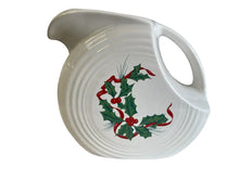 Load image into Gallery viewer, Fiesta Holly &amp; Ribbon Water Disk Pitcher Fiesta
