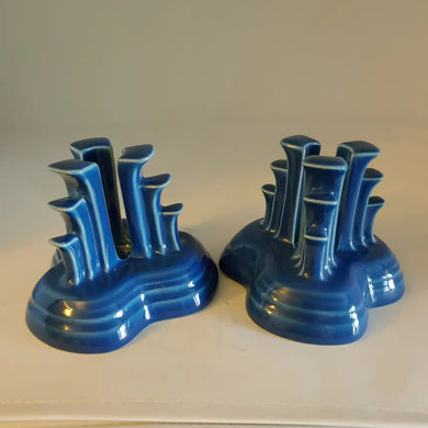 Fiesta Lapis Pyramid Candle Holders Mint & Hard To Find! P86 Fiestaware