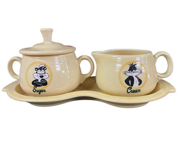 Fiesta Looney Tunes Cream & Sugar Pepe Le Pew Penelope P86 Fiesta