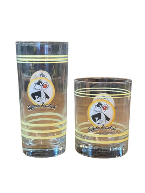 Fiesta Looney Tunes Glasses Sylvester Suffer Succotash High Ball & Ice Tea Fiesta