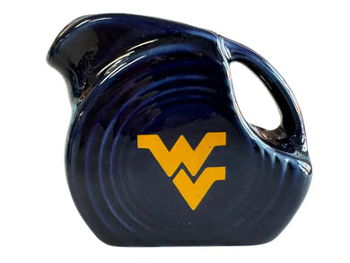 Fiesta Mini Disc Pitcher West Virginia Logo Wv Cobalt