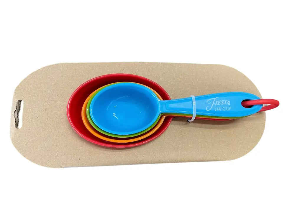Fiesta Multi Colored Soft Grip Measuring Cup Set