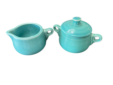 Fiesta My First Children’s Tea Set Cream & Sugar Turquoise Fiesta