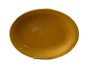 Fiesta Oval Platter Marigold Retired Color Fiesta