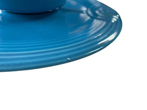 Fiesta Peacock Chip & Dip Retired Set Hostess Tray W Bowl Fiesta