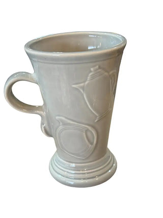 Fiesta Pearl Gray Pedestal Mug Retired Color & Shape Fiesta