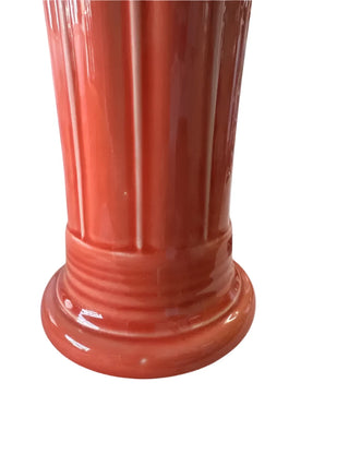 Fiesta Persimmon Medium Vase Retired Color 9.5 Fiesta