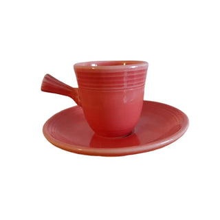 Fiesta Persimmon Stick Handled Demi Retied Childs Fiestaware