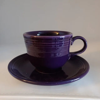 Fiesta Plum Retired Color Tea Cup & Saucer Fiestaware